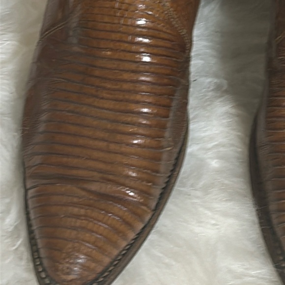 DAN POST, VINTAGE COWBOY BOOTS SZ 7 1/2B - Picture 8 of 16